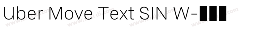 Uber Move Text SIN W字体转换